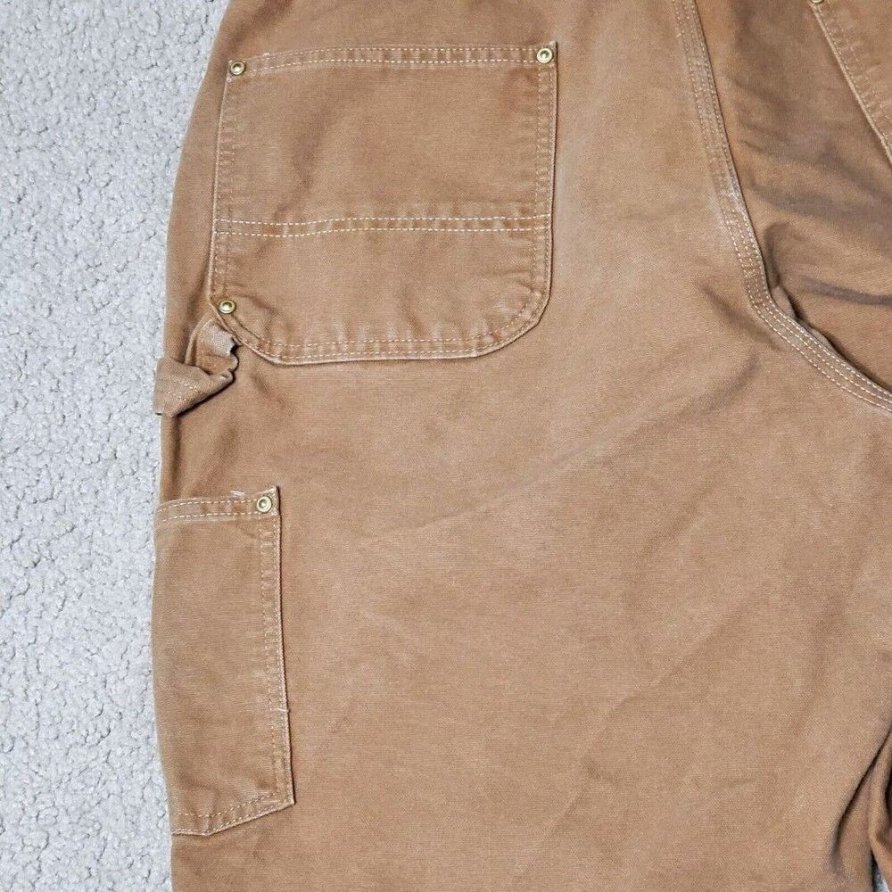 Carhartt Men's Sz 38x34 Loose-Fit Firm Duck Double-Front Utility Work Pants - Picture 8 of 12